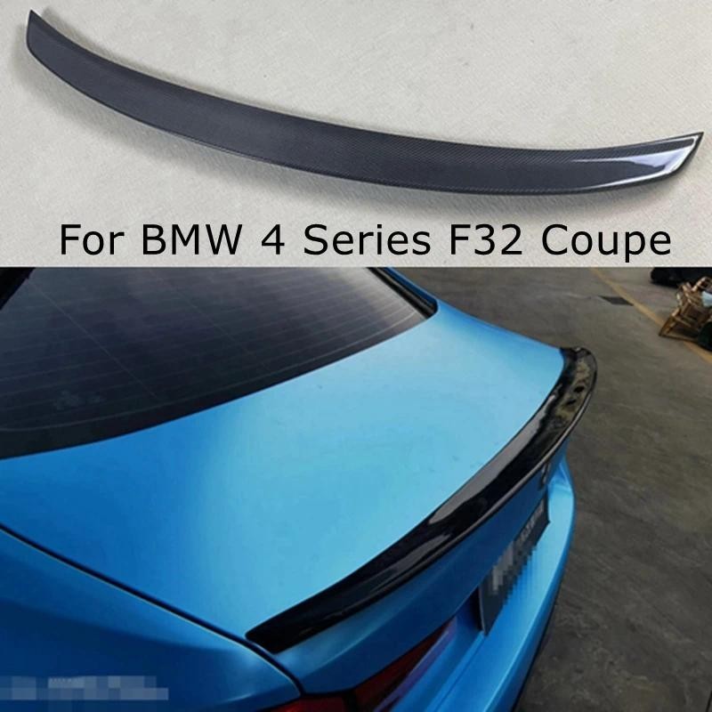 Para BMW Série 4 F32 Coupe 428i 435i Estilo 3D Fibra De Carbono Spoiler Traseiro Tronco Asa 2014-2020 FRP Preto Brilhant