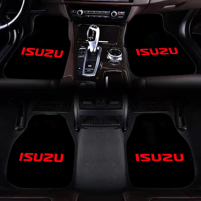 4 peças de tapetes antiderrapantes para carro são aplicáveis ao interior do Isuzu i-370 mu-X ranger e do Isuzu D-MAX.