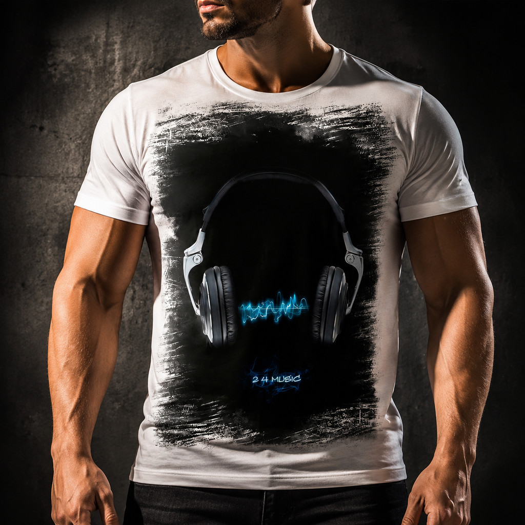 Camisa Camiseta Áudio Musica Fone Eletro Som 1