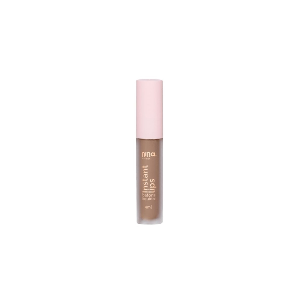 Nina Makeup Instant Lips Doce Desejo - Batom Líquido 4ml