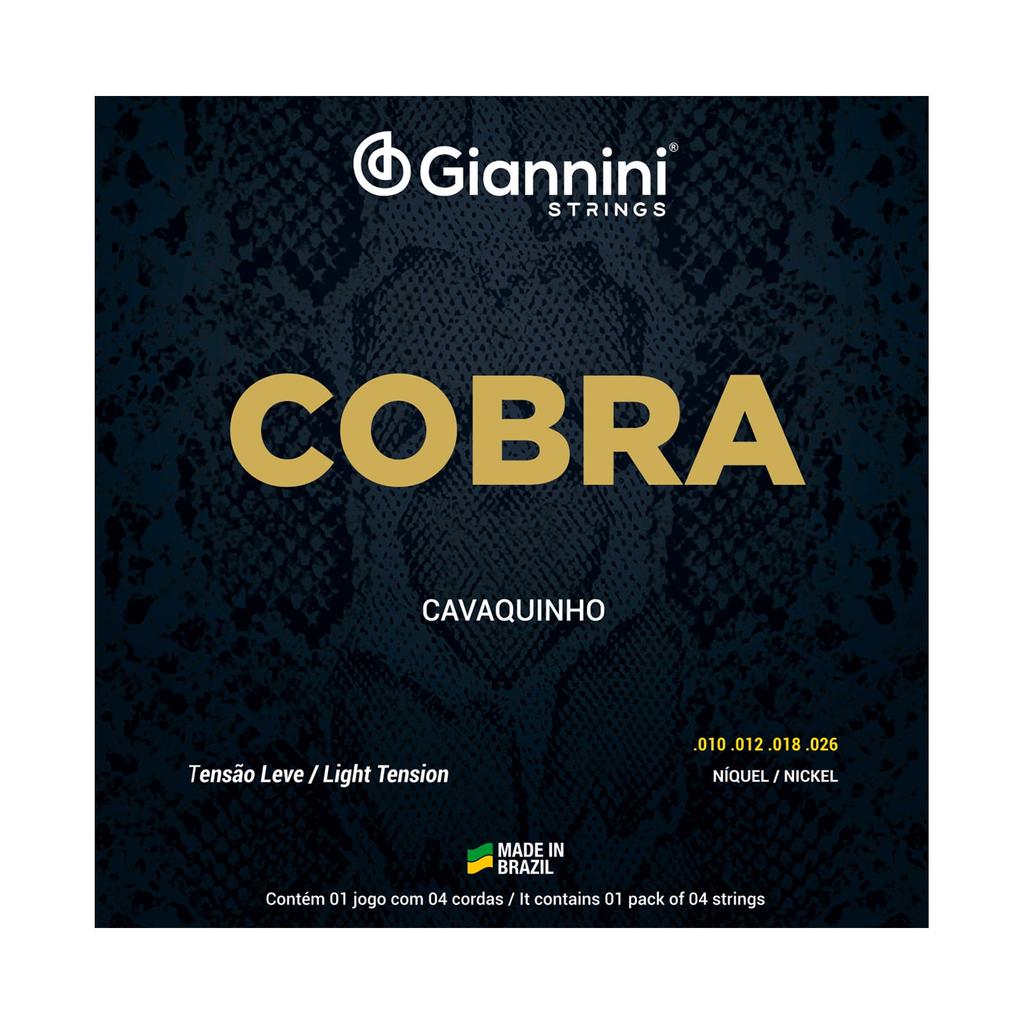 Encordoamento Giannini Cavaquinho 010 026 Cobra Níquel GESCL Leve