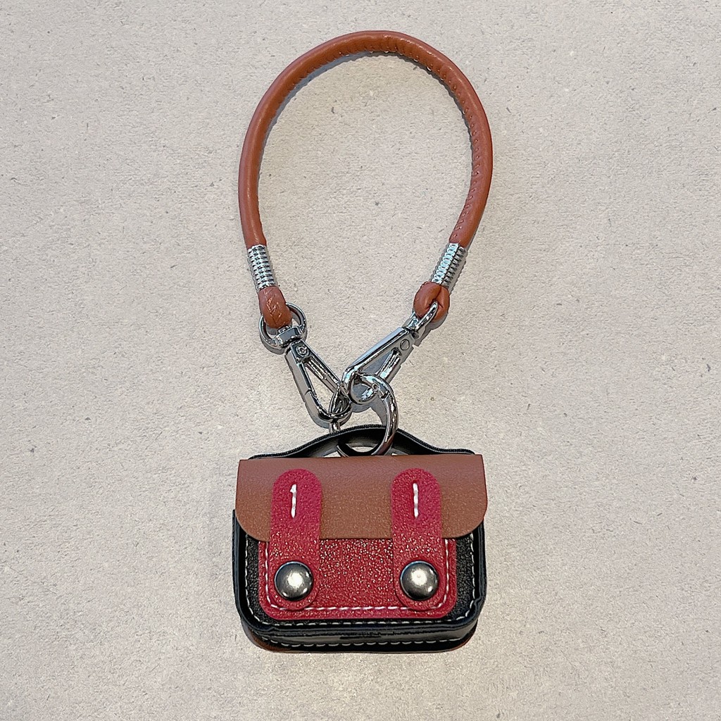 Mochila pequena com cordão adequada para capa protetora de AirPods 4, capa para fones de ouvido iPod Apple 1ª/2ª geração