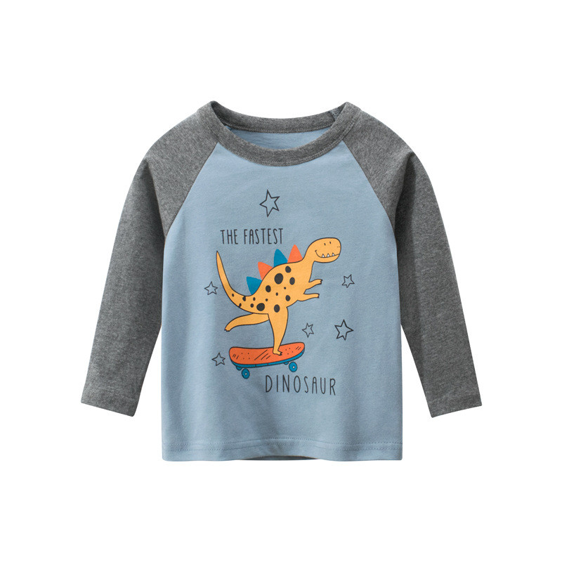 Crianças roupas primavera novos produtos 2026 versão coreana meninos camisa de fundo crianças de manga comprida camiseta