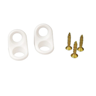 Cantoneira 02 Furos Leve Branca Móveis 50 Peças + Parafusos em Oferta na Shopee