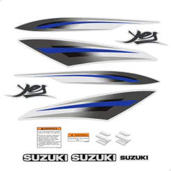 Kit Adesivos Suzuki Yes 125 2009/2010 Moto Prata + Emblemas