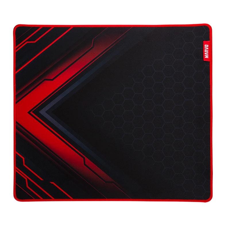 Mousepad Marvo G55 Blaze, 350x300x3mm, Preto e Vermelho, G55