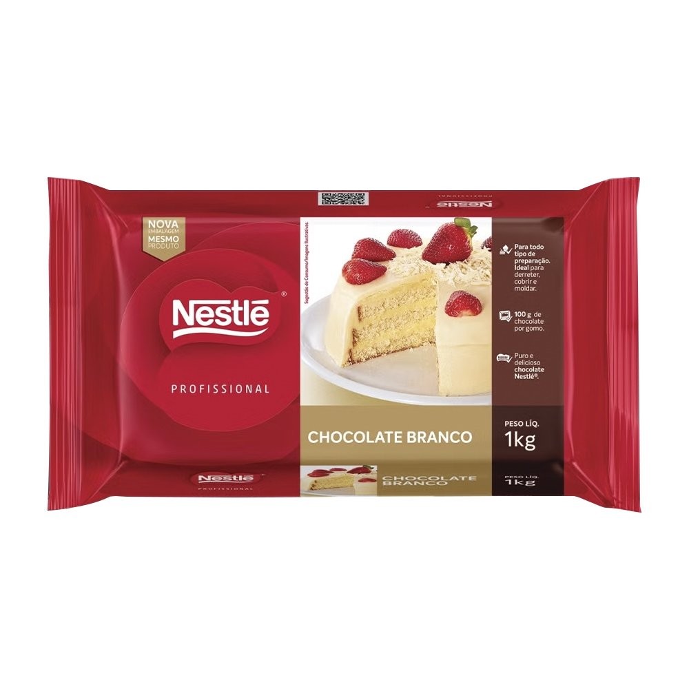 Barra de Chocolate Branco 1kg Nestle - Comprar com Melhor Preço em Lanches