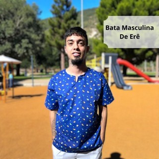 Bata Masculina De Erê Umbanda e Candomblé