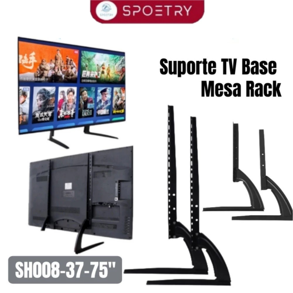 Televisão de apoio suporte TV Base Mesa Rack,Base De Suporte Universal Para Ajustável Em Altura Monitor De TV