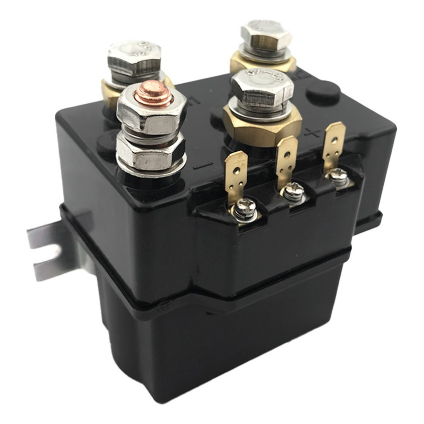 Solenoide Rele Inversor 4 Pinos 500A P/Guincho Elétrico 24v