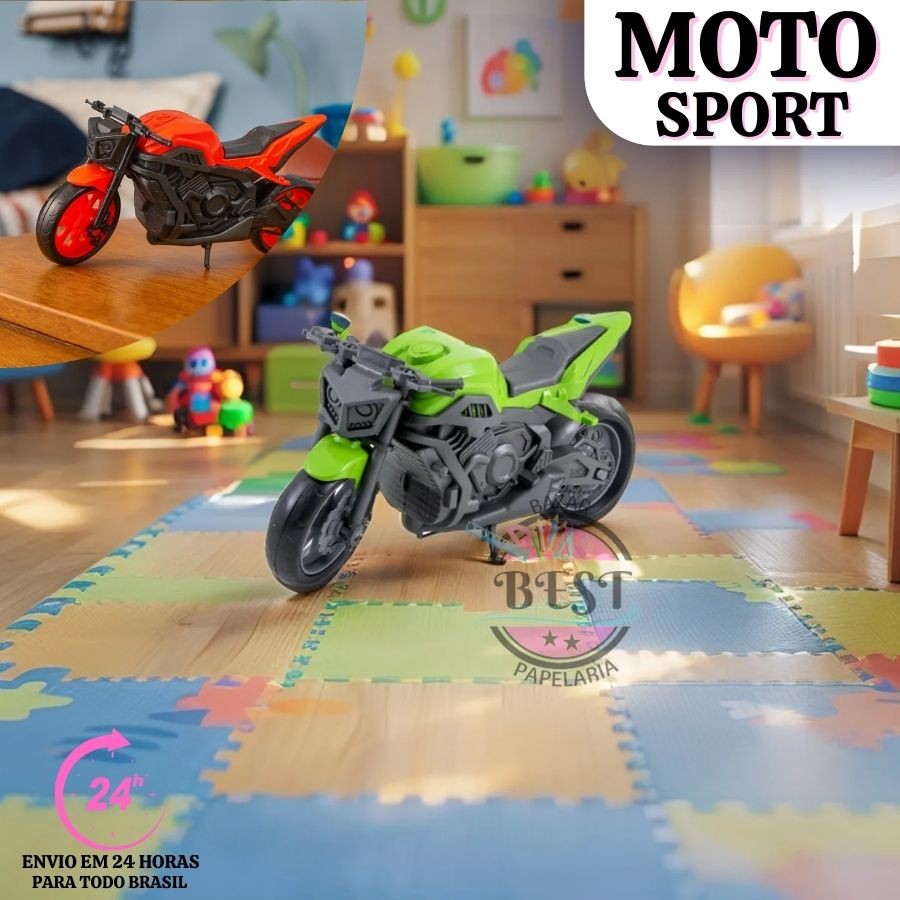 Moto Brinquedo Grande E Super Realista Estilo Hornet Esportiva - Kendy Brinquedos
