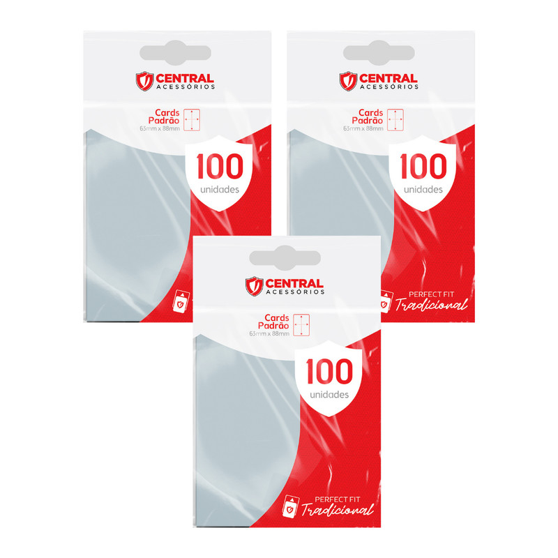 KIT 3x Central Shield Sleeve Perfect Fit Transparente