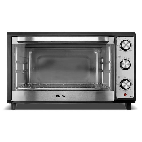 Forno Elétrico Inox 65L Philco Dupla Resistência PFE65 em Oferta na Shopee