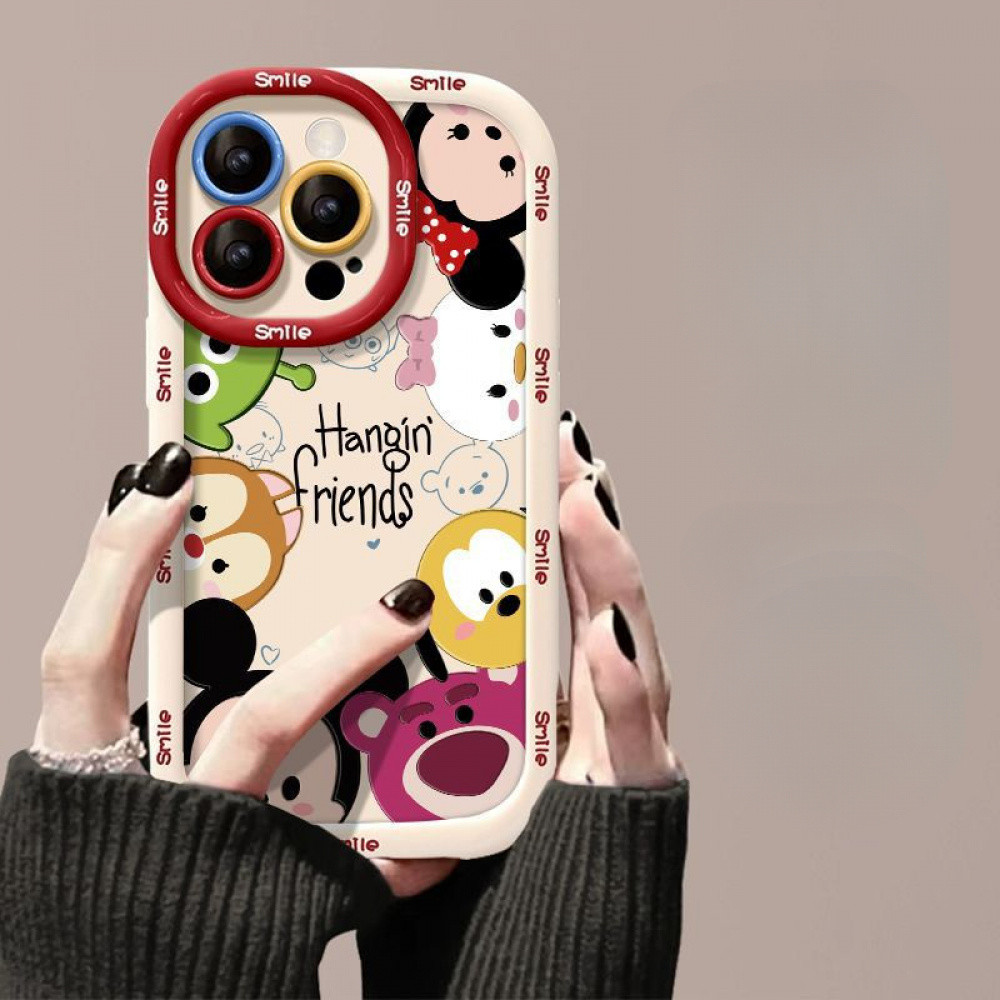 Capa De Telefone Avatares De Animais De Desenho Animado Para iPhone 16/15/14/13/12/X/7/11/Plus/pro Max Protetora De sili em Oferta na Shopee