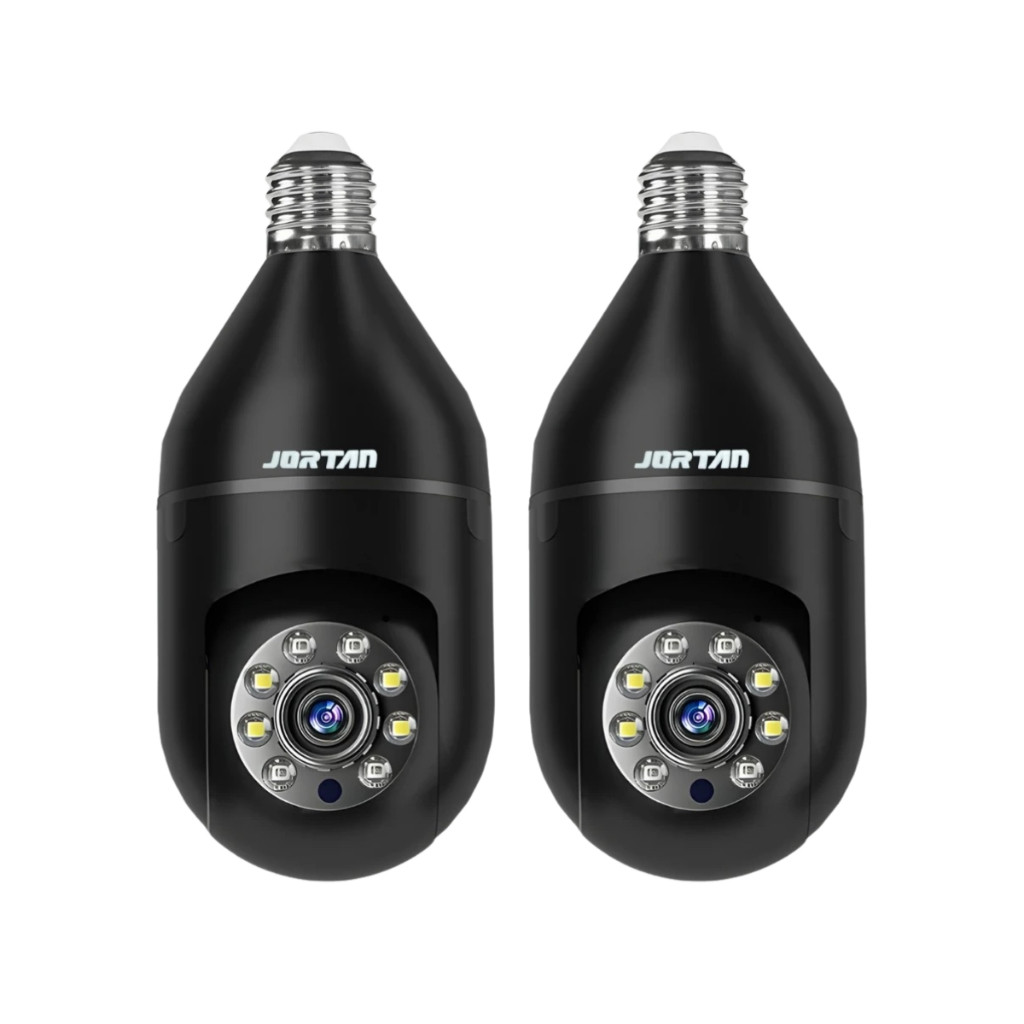 Kit 2 Câmera de segurança a Prova D'água sem fio gira 360 com app Yousee full HD visão notturna em Oferta na Shopee