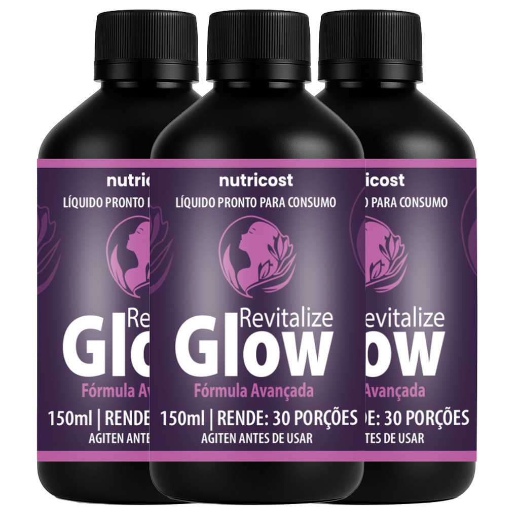 3X REVITALIZE GLOW 150ML | SUPLEMENTO ALIMENTAR | ENVIO IMEDIATO