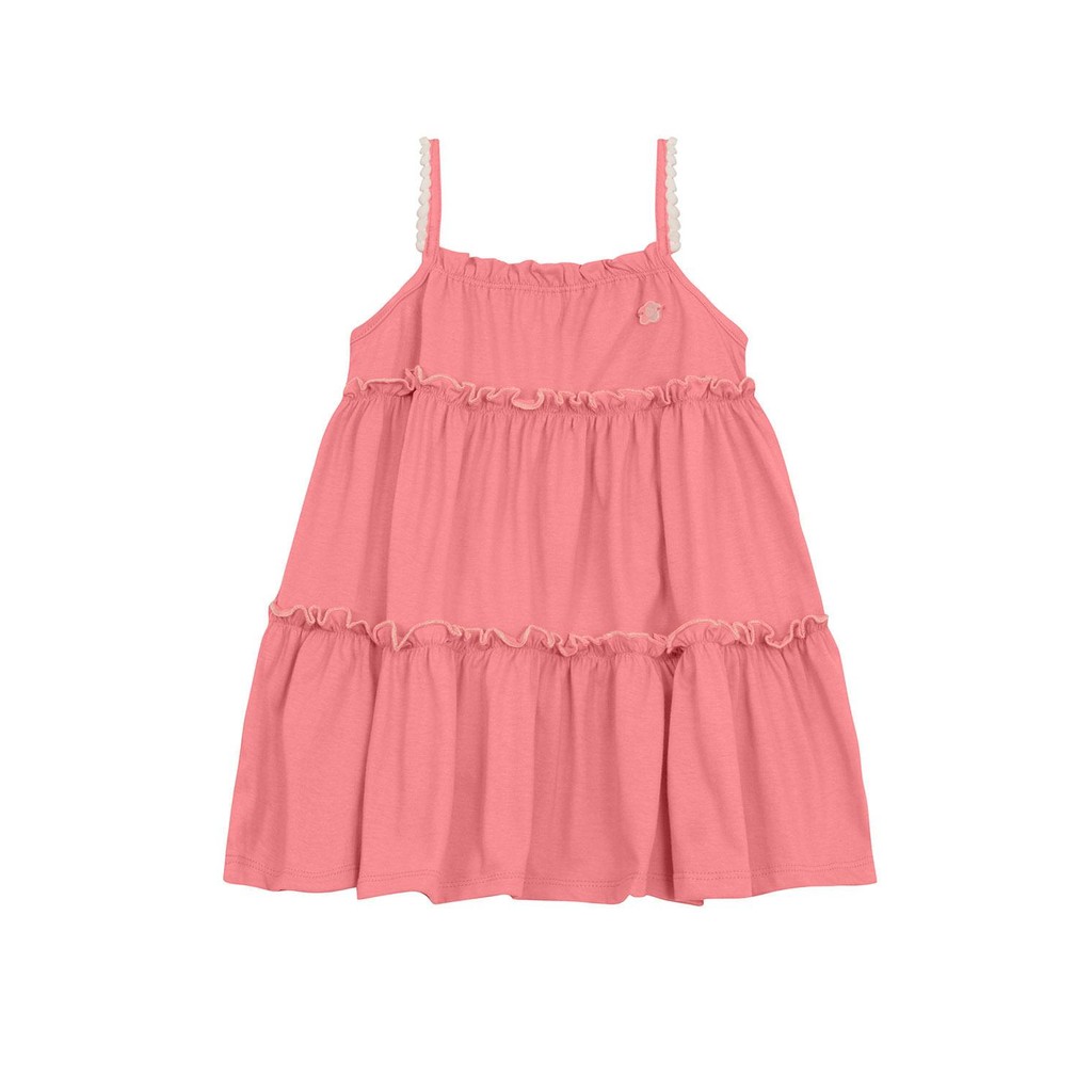 Vestido infantil menina com pompom Brandili em Oferta na Shopee