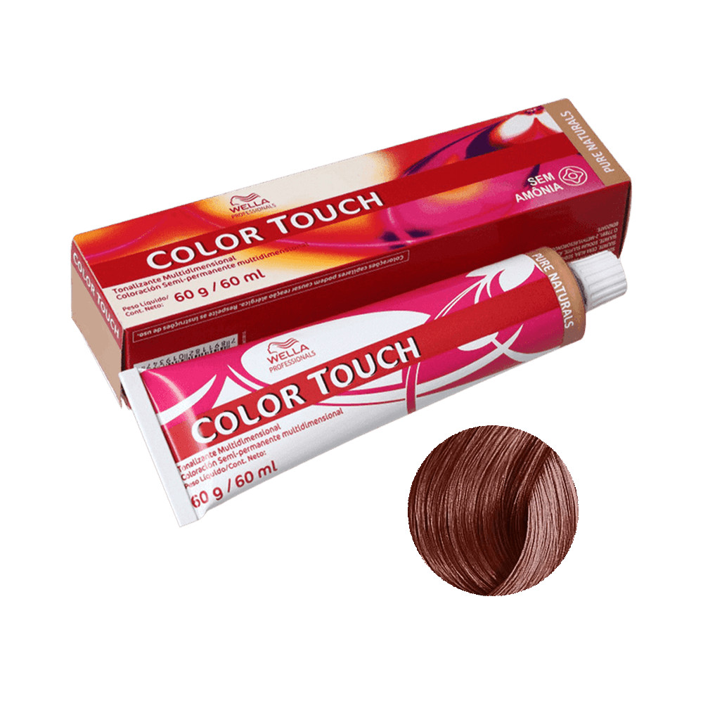 Detalhes do Tonalizante Wella Color Touch Deep Browns 6.77 Louro Escuro Marrom Intenso 60g