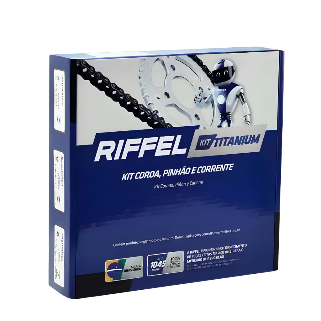 Kit relação transmissão  XTZ 150 Crosser 150 RIFFEL