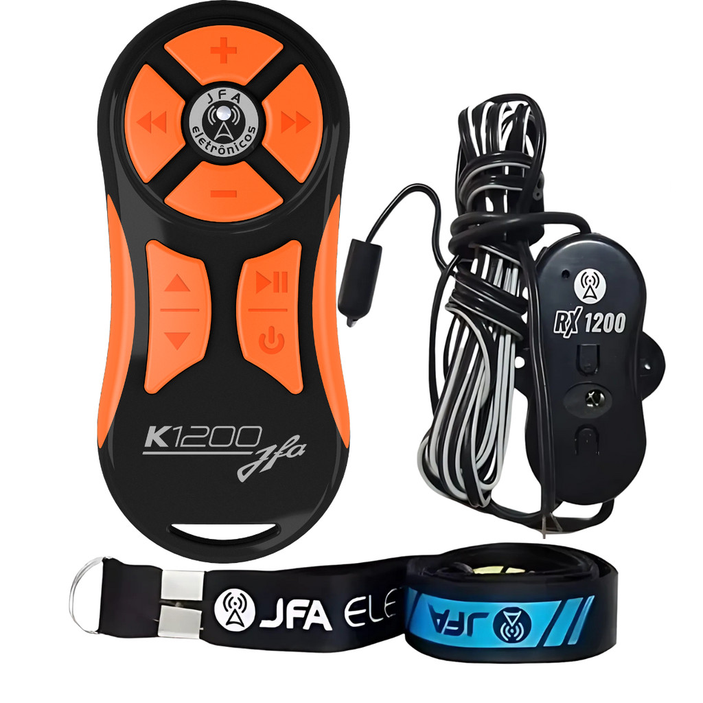 Controle Longa Distancia Jfa K1200 Preto Com Laranja em Oferta na Shopee
