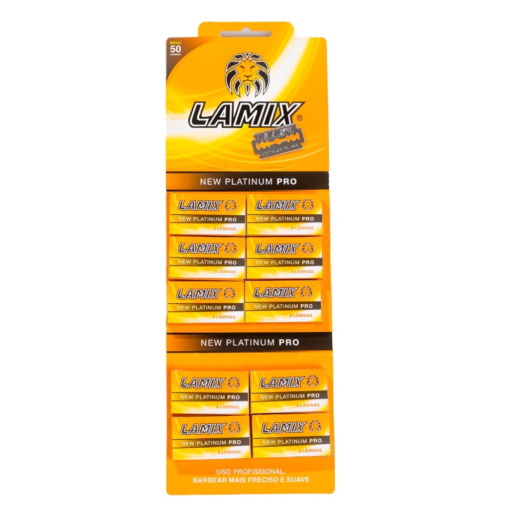LAMINA LAMIX NEW PLATINUM C/50 UNIDADES em Oferta na Shopee
