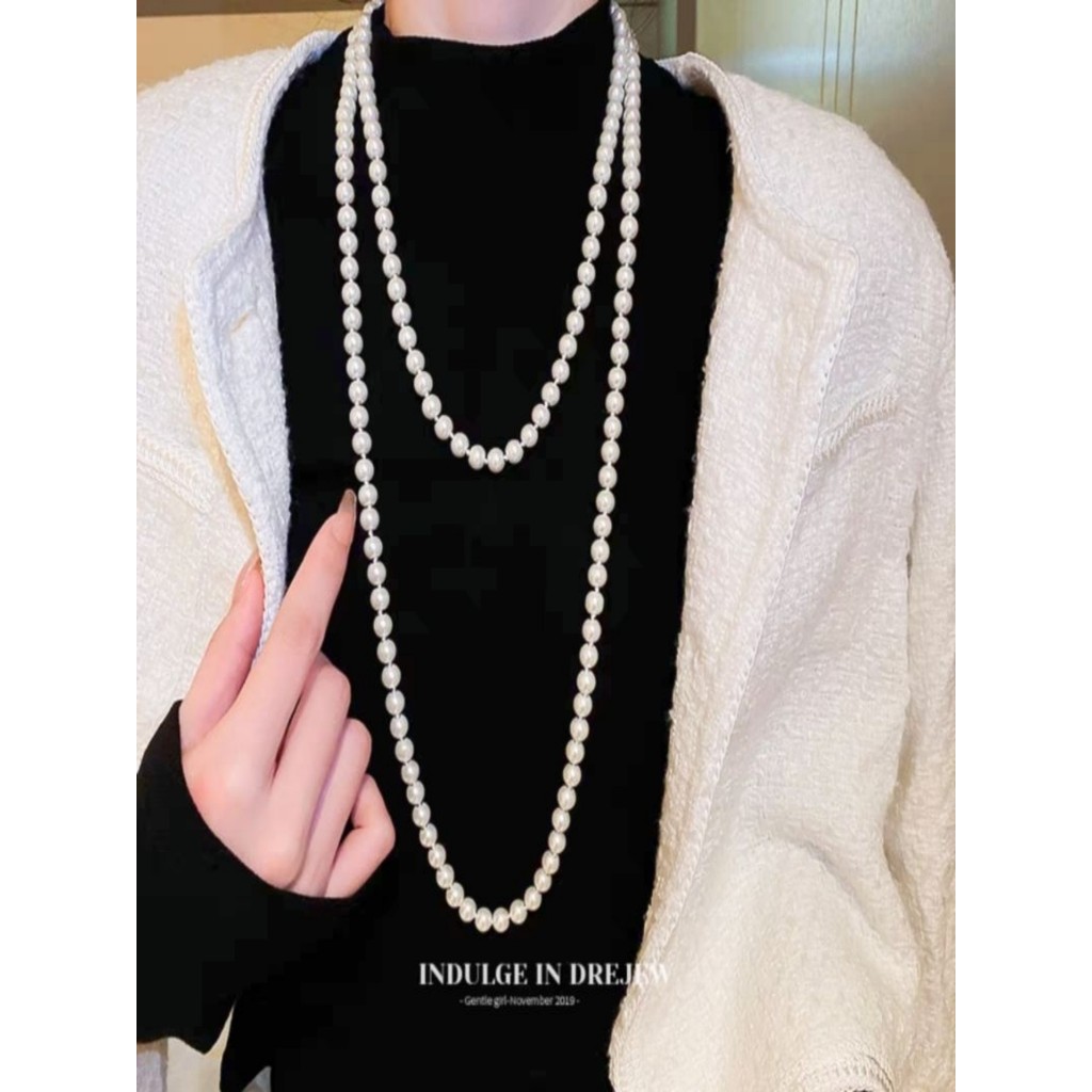 colar de Pérolas choker perola 155cm em Oferta na Shopee
