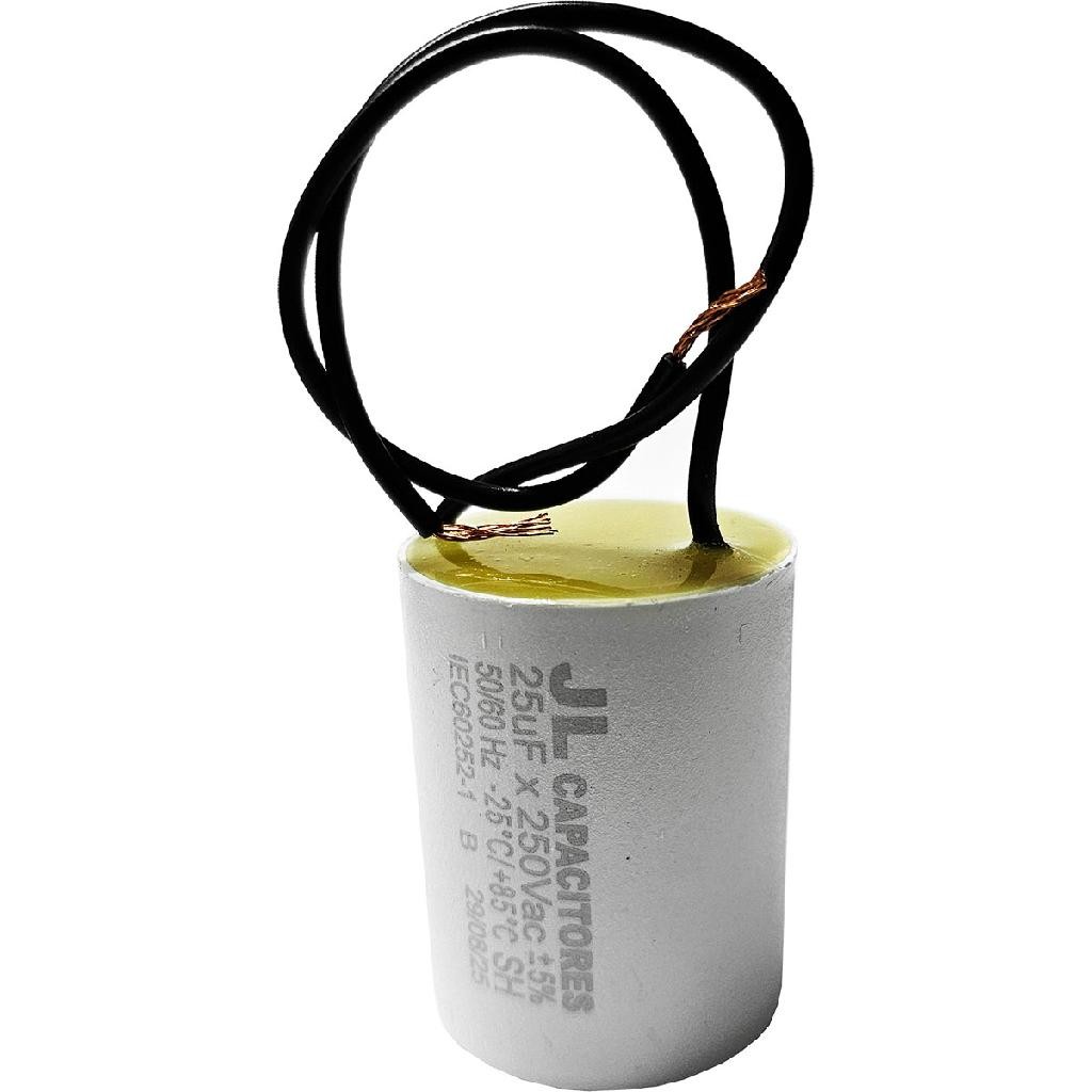 Capacitor 25uf 250vac 50/60hz Motor Maquina Costura Industrial Alta Baixa