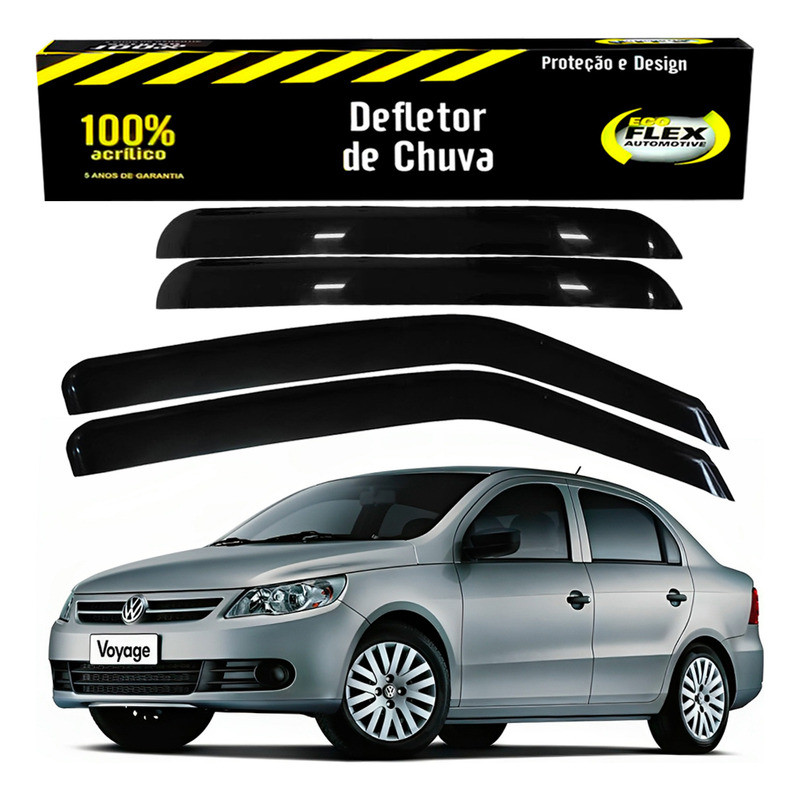 Jogo Calha Defletor Chuva Voyage G5 1.0 1.6 2009 A 2012 em Oferta na Shopee