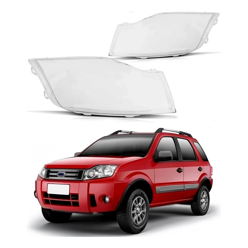 Par 2 Lente Do Farol Ford Ecosport 1.6 2.0 2008 A 2012 em Oferta na Shopee