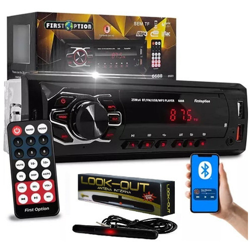 Aparelho De Som Carro Automotivo Bluetooth Pendrive Sd Anten