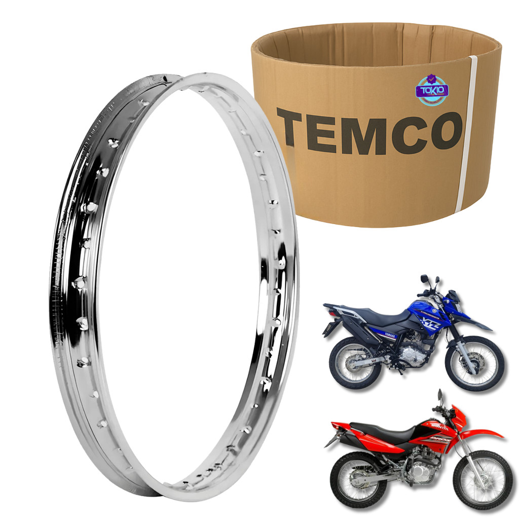 Aro Dianteiro Roda Bros 150 Bros 160 XTZ Crosser 150 Bros 125 Cromado 1.85x19 Folha em Oferta na Shopee