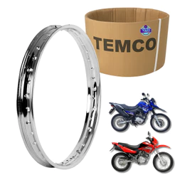 Aro Dianteiro Roda Bros 150 Bros 160 XTZ Crosser 150 Bros 125 Cromado 1.85x19 Folha
