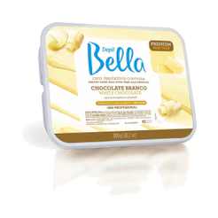 Cera Quente em Barra Depil Bella Cremosa Chocolate Branco 800g