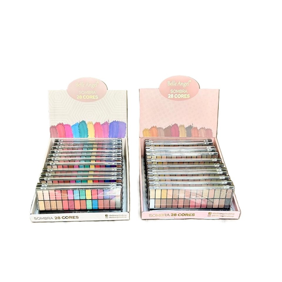 Atacado 1 Box Sombras 28 Cores - Belle Angel B105 B013-1 C/12