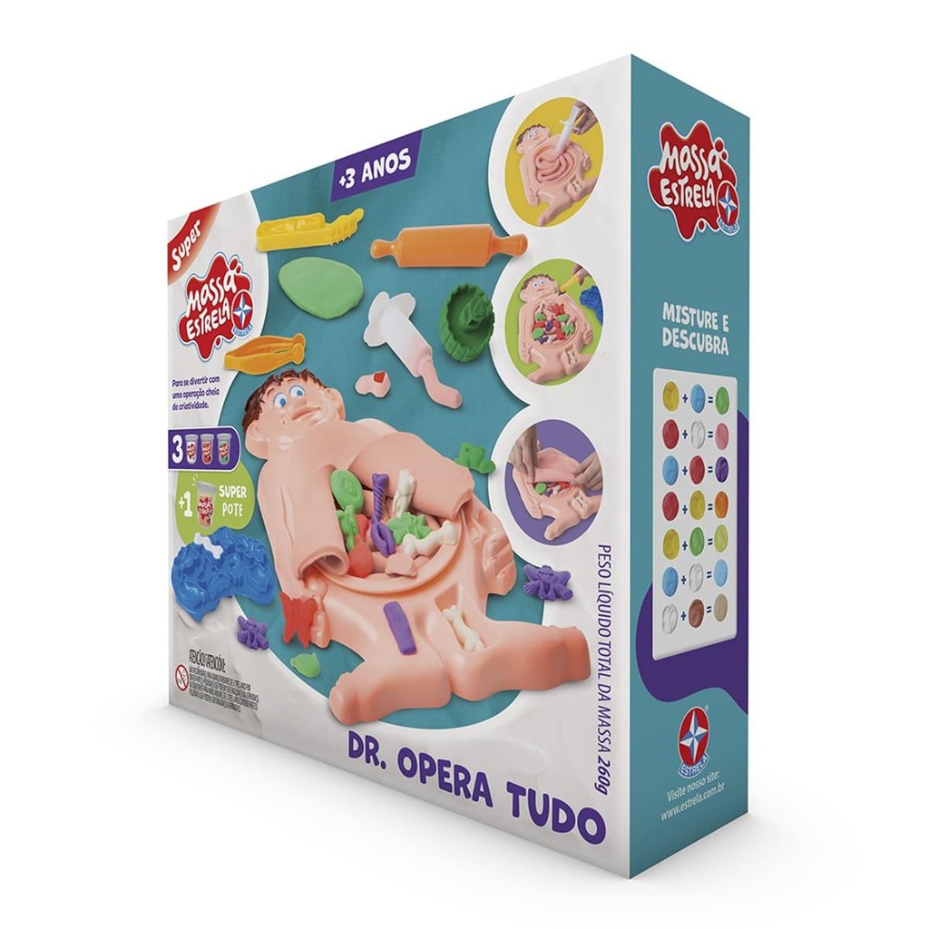 Kit Massa Dr. Opera Tudo - Brinquedos Estrela em Oferta na Shopee