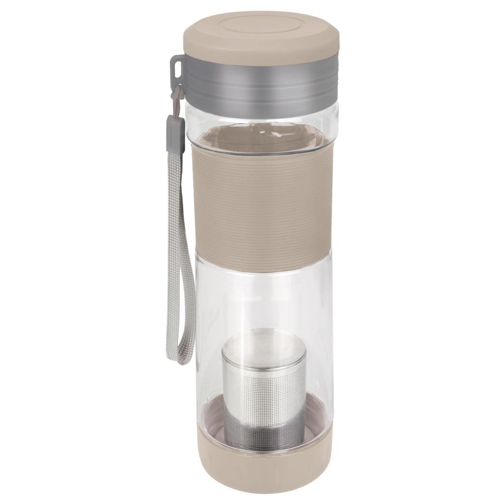 Detalhes do Garrafa com Infusor Bege 550ml