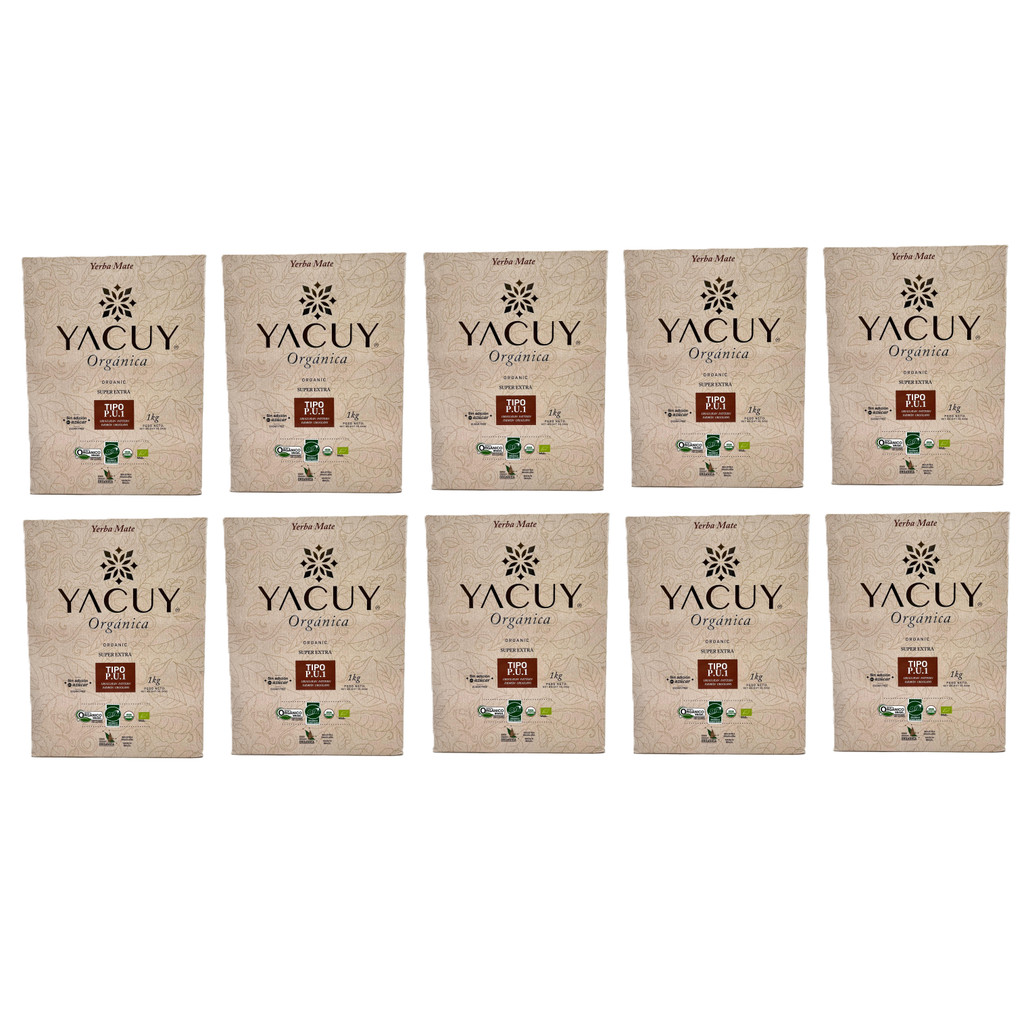 Kit 10 Erva Mate Yacuy Uruguaia Orgânica 1kg