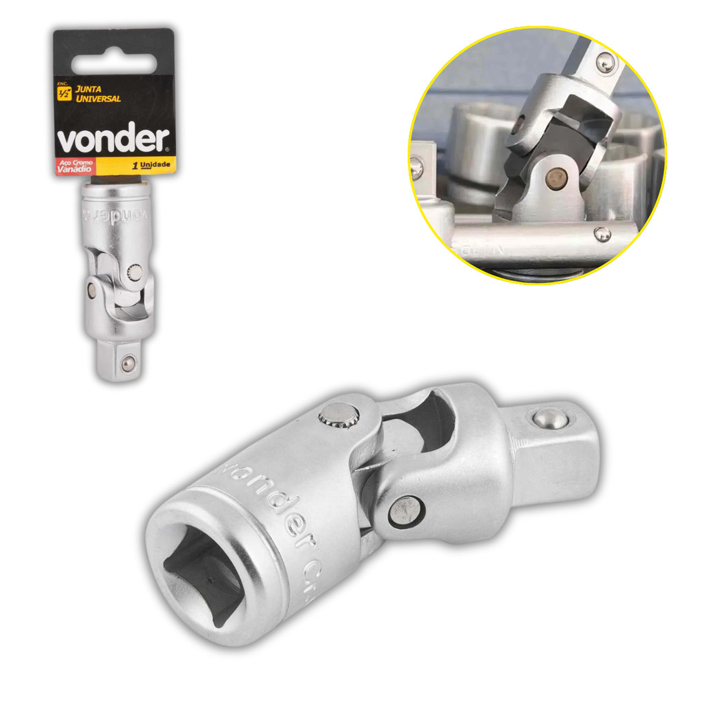 Junta Universal 1/2 Vonder Original Em Aço Cromo Vanadium