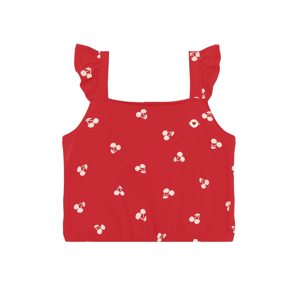 Detalhes do Conjunto infantil menina de cerejas Brandili