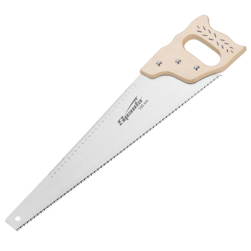 SERROTE PARA MADEIRA, DENTES TEMPERADO, CABO DE MADEIRA, 20POL., 500MM, 7-8 DPP, 1PC // SPARTA em Oferta na Shopee