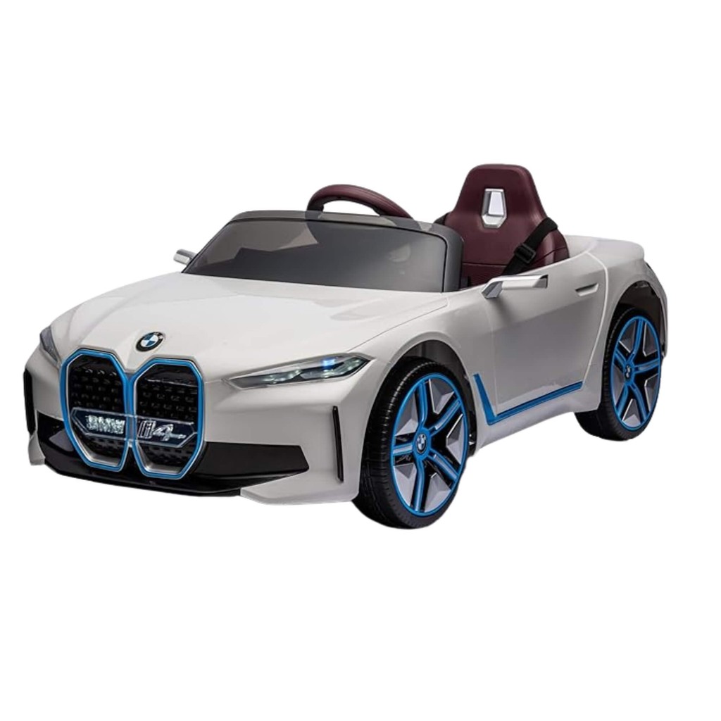 Carro Elétrico Infantil BMW I4 12V com Controle Remoto Branco Zippy Toys - 9980
