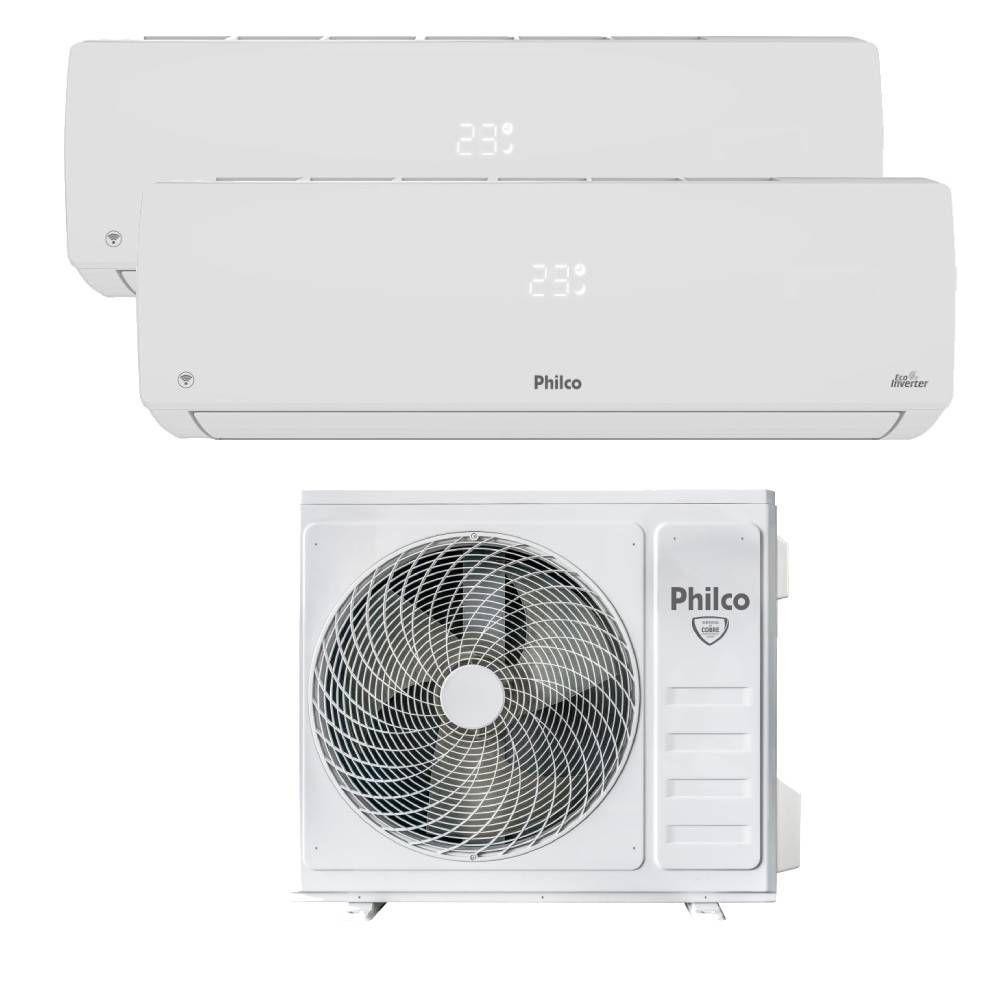 Ar Condicionado Bi Split Inverter Philco 18000 BTUs (2X9000) Quente e Frio 220V PAC18QV