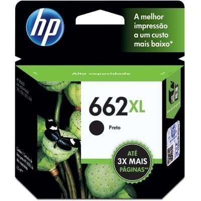 Cartucho HP Deskjet Ink Advantage 662 XLPreto Black 1015 1516 2515 2516 .. Impressora Tinta Premium