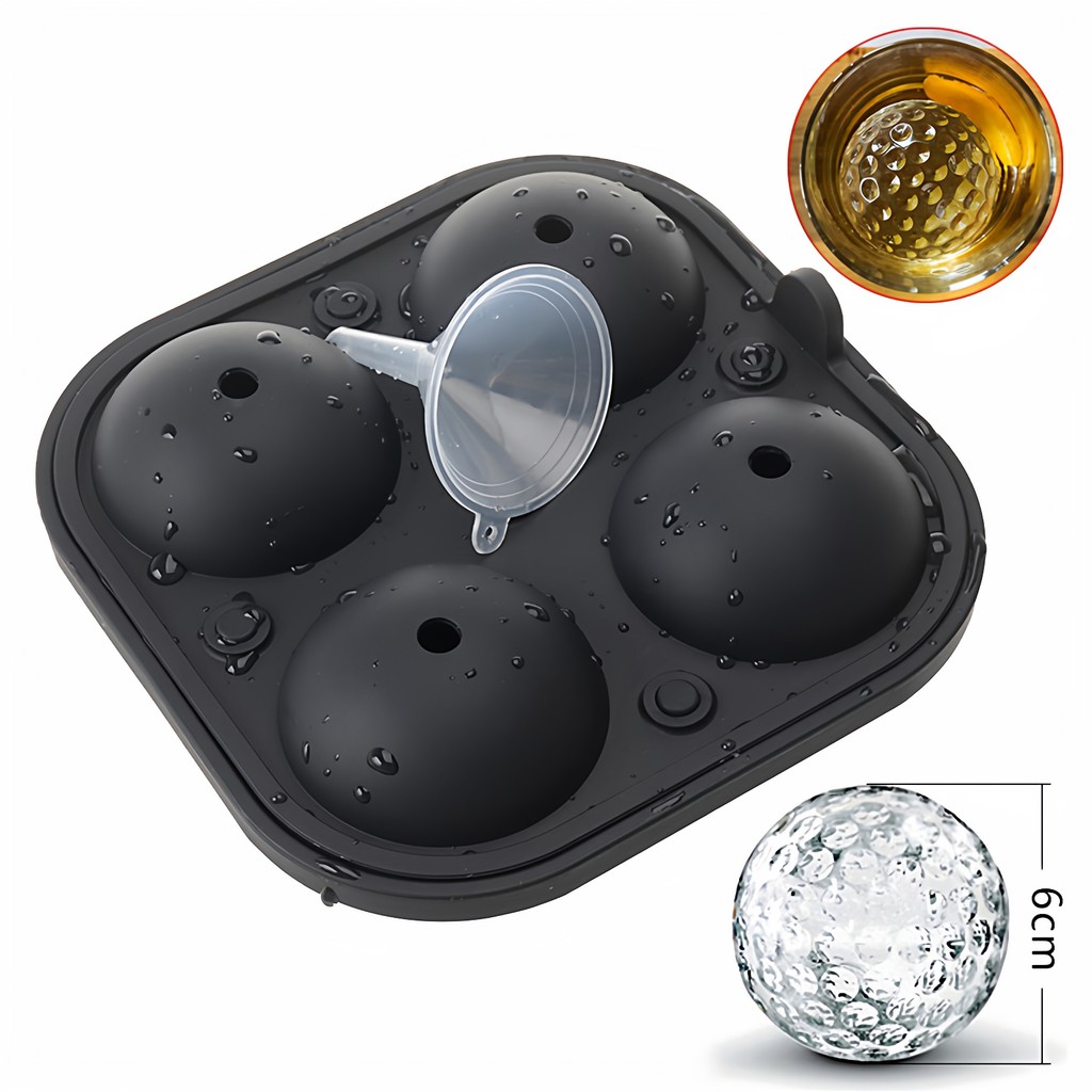 Criativo golfe Silicone bola de gelo molde uísque vinho tinto congelado grande bola de gelo molde redondo casa caixa de