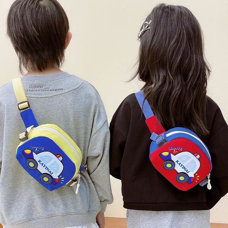 Menino saco de cintura do carro menina 2026 bonito crianças moda saco peito moda bebê passeio Crossbody moeda bolsa