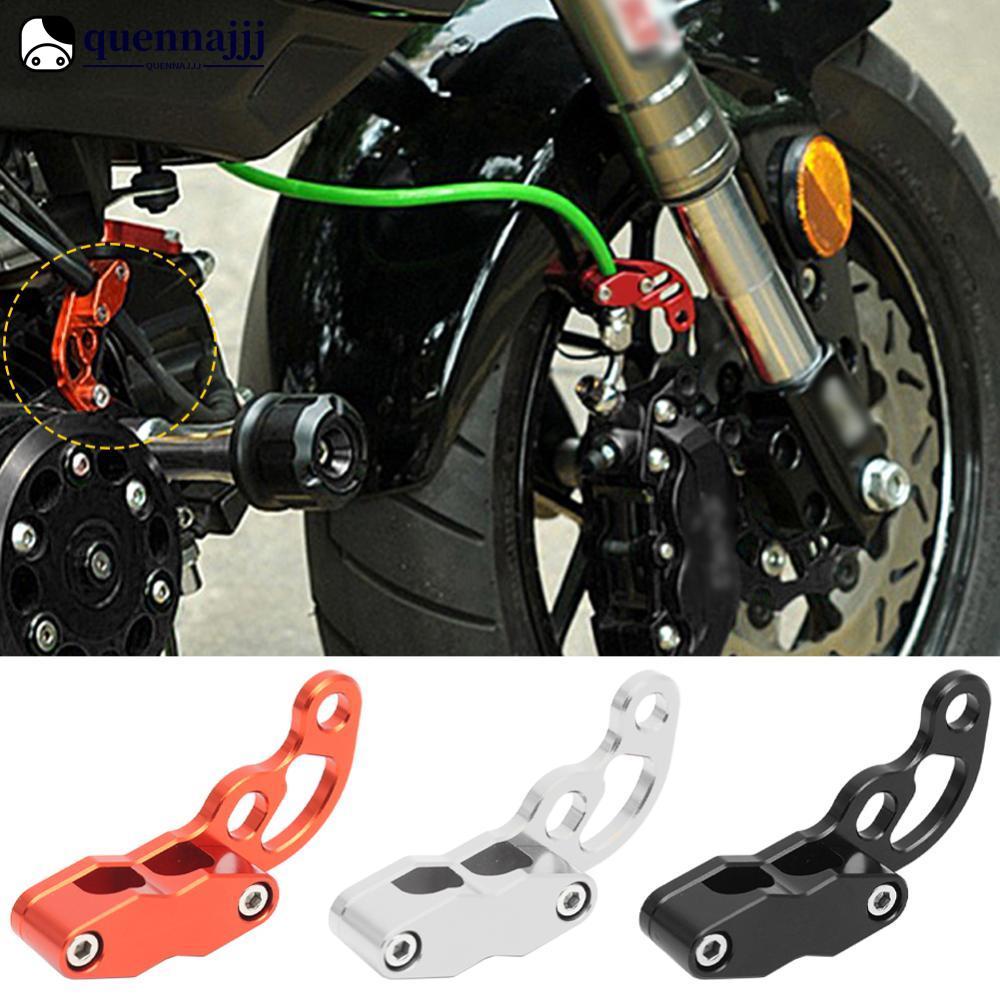 QUENNA Motocicleta CNC Frente Duplo Furo Linha De Freio Mangueira Braçadeira Titular Para YAMAHA MT07 R6 R3 MT 03/07/09