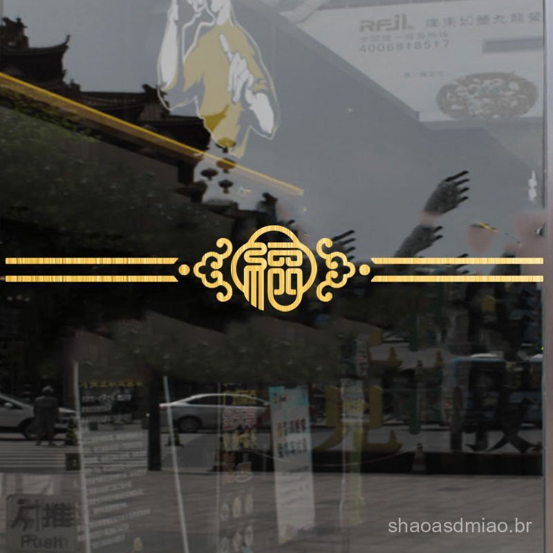 Adesivo anticolisão para porta de correr de vidro de cozinha, adesivo decorativo para porta de correr de sala de estar e