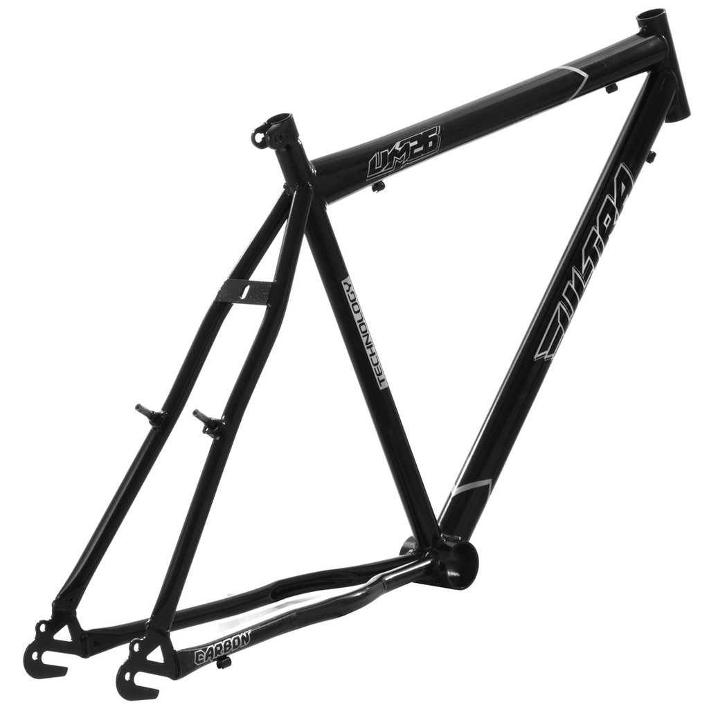 Kit Quadro e Garfo Aro 26 Ultra Bikes Aço Carbono Masculino Compatível V-Brake