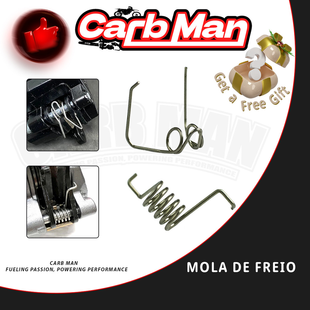 【Atacado】Mola da pastilha freio Mola para pinça freio Para CG160(Titan/Fan) Brembo 4pistões Stunt Bikes CB300F Twister