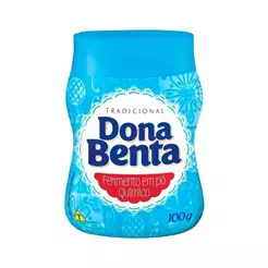 Fermento em Pó Dona Benta 100g - Embalagem com 6 Unidades